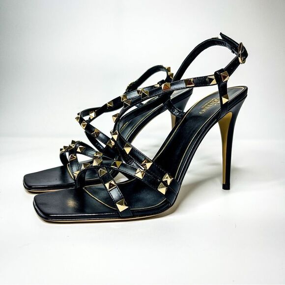 🍋 Valentino Garavani • NWB Rockstud Stiletto Heel Sandal Size EU 41 - Picture 2 of 13